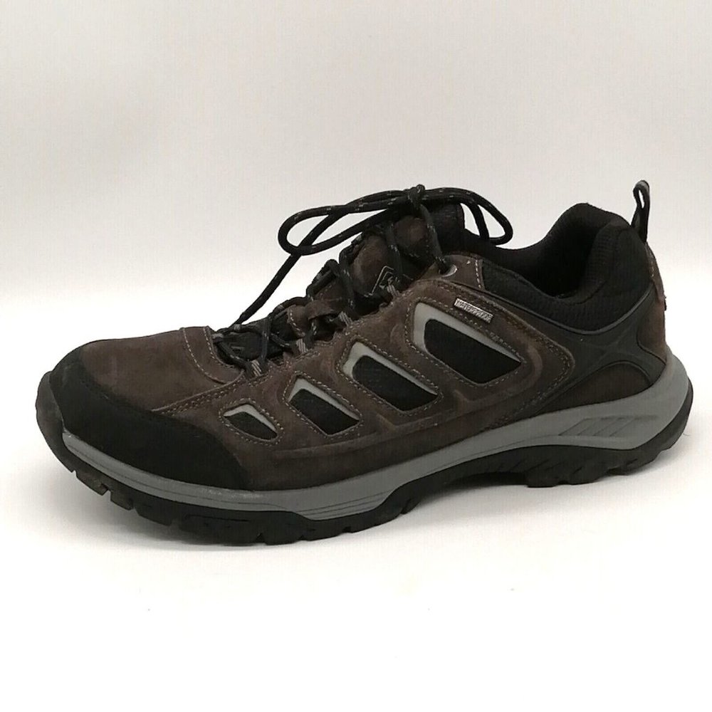 Wantdo Mens Sneaker Gray/Black Lace Up Front Flat Heel Cushioned Round Toe Sz 11